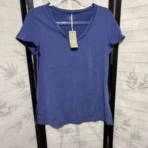 Lusome Luxury Pajama Set Small Purple V-Neck Tee Jogger Pant Sleepwear Soft